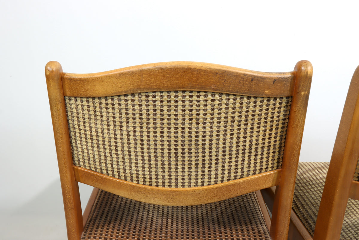 4x EKA Küchenstühle Danish Design Mid Century Stuhl Dinning Chair Retro