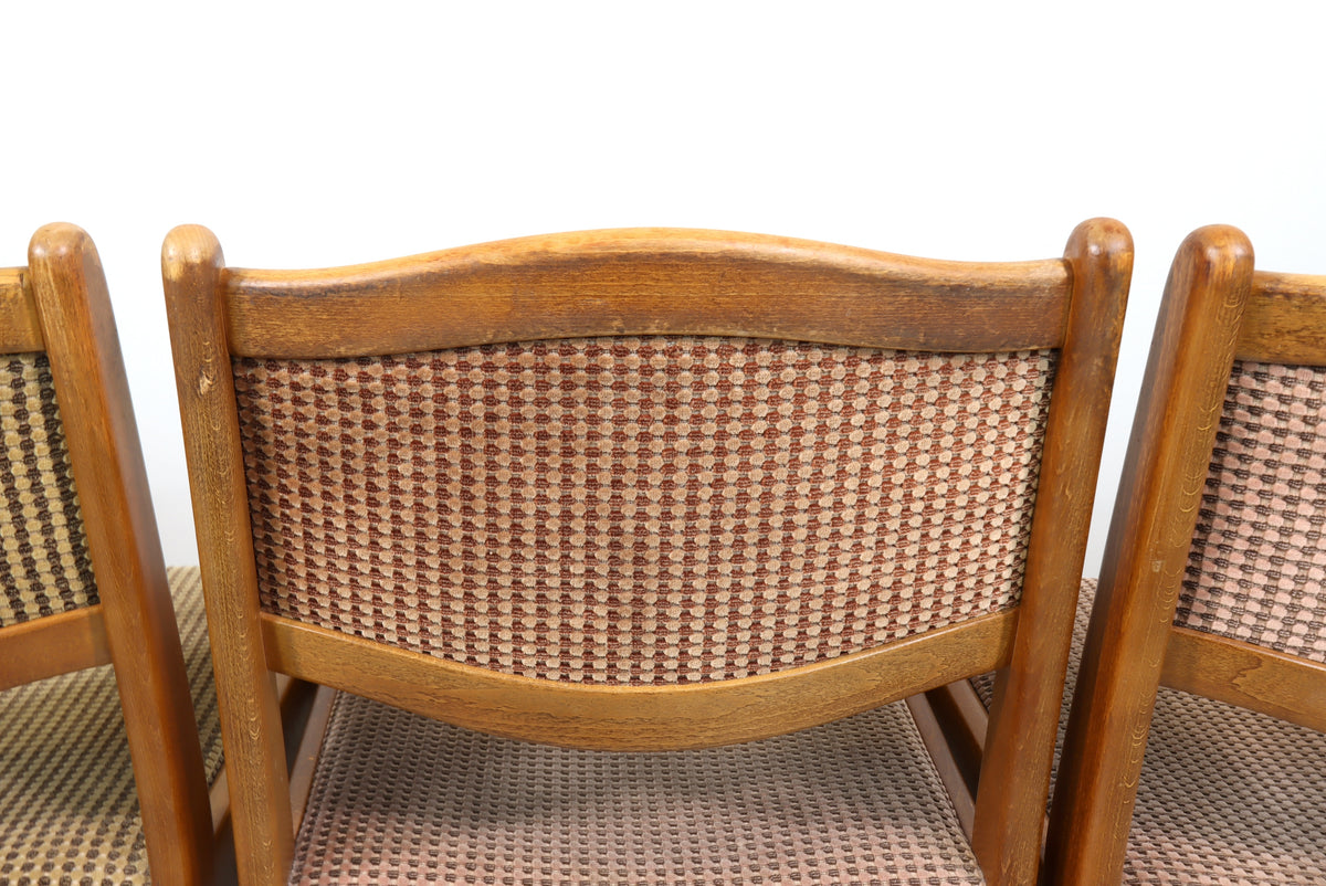 4x EKA Küchenstühle Danish Design Mid Century Stuhl Dinning Chair Retro