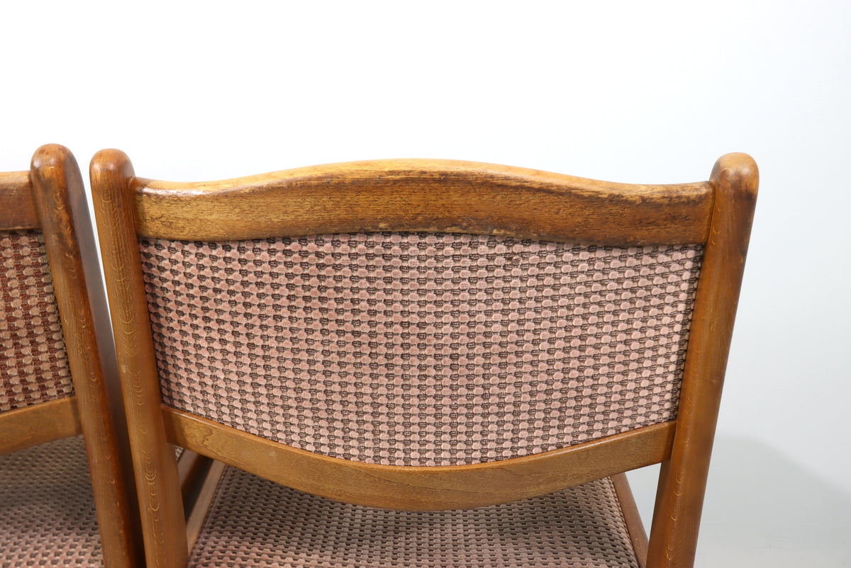 4x EKA Küchenstühle Danish Design Mid Century Stuhl Dinning Chair Retro