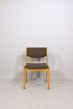 Mid Century Stuhl Vintage Skandinavisches Design Holzstuhl Retro 1/2