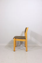 Mid Century Stuhl Vintage Skandinavisches Design Holzstuhl Retro 1/2