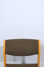 Mid Century Stuhl Vintage Skandinavisches Design Holzstuhl Retro 1/2