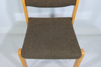 Mid Century Stuhl Vintage Skandinavisches Design Holzstuhl Retro 1/2