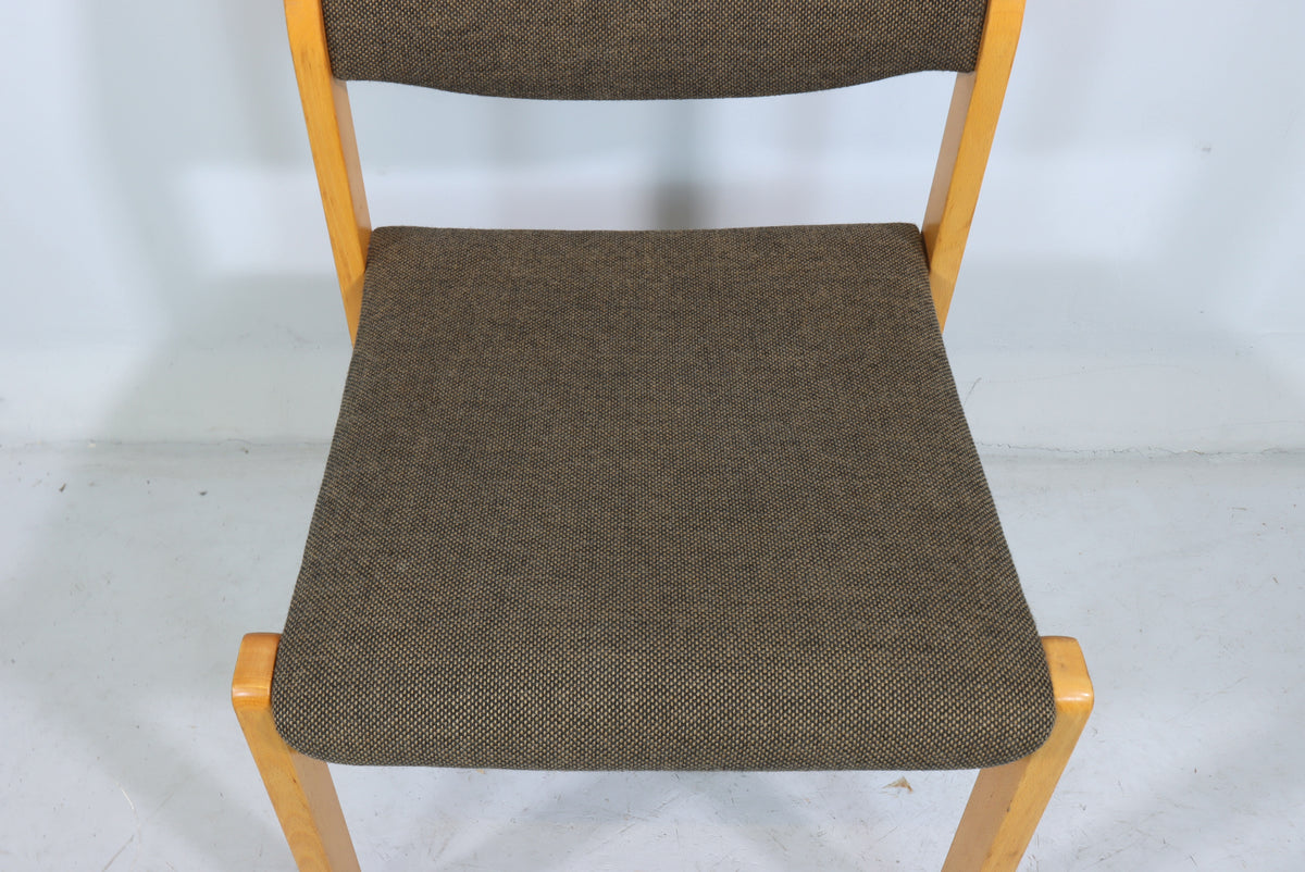 Mid Century Stuhl Vintage Skandinavisches Design Holzstuhl Retro 1/2