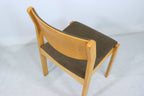 Mid Century Stuhl Vintage Skandinavisches Design Holzstuhl Retro 1/2