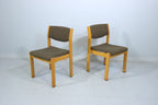 Mid Century Stuhl Vintage Skandinavisches Design Holzstuhl Retro 1/2