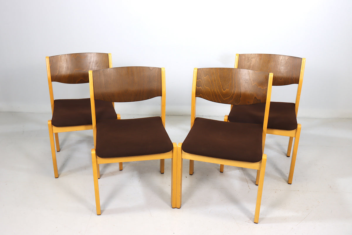 4x Mid Century Esszimmerstühle Skandinavisch Design Vintage Chairs Retro