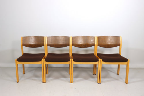 4x Mid Century Esszimmerstühle Skandinavisch Design Vintage Chairs Retro