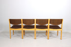 4x Mid Century Esszimmerstühle Skandinavisch Design Vintage Chairs Retro