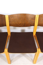 4x Mid Century Esszimmerstühle Skandinavisch Design Vintage Chairs Retro