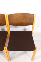 4x Mid Century Esszimmerstühle Skandinavisch Design Vintage Chairs Retro