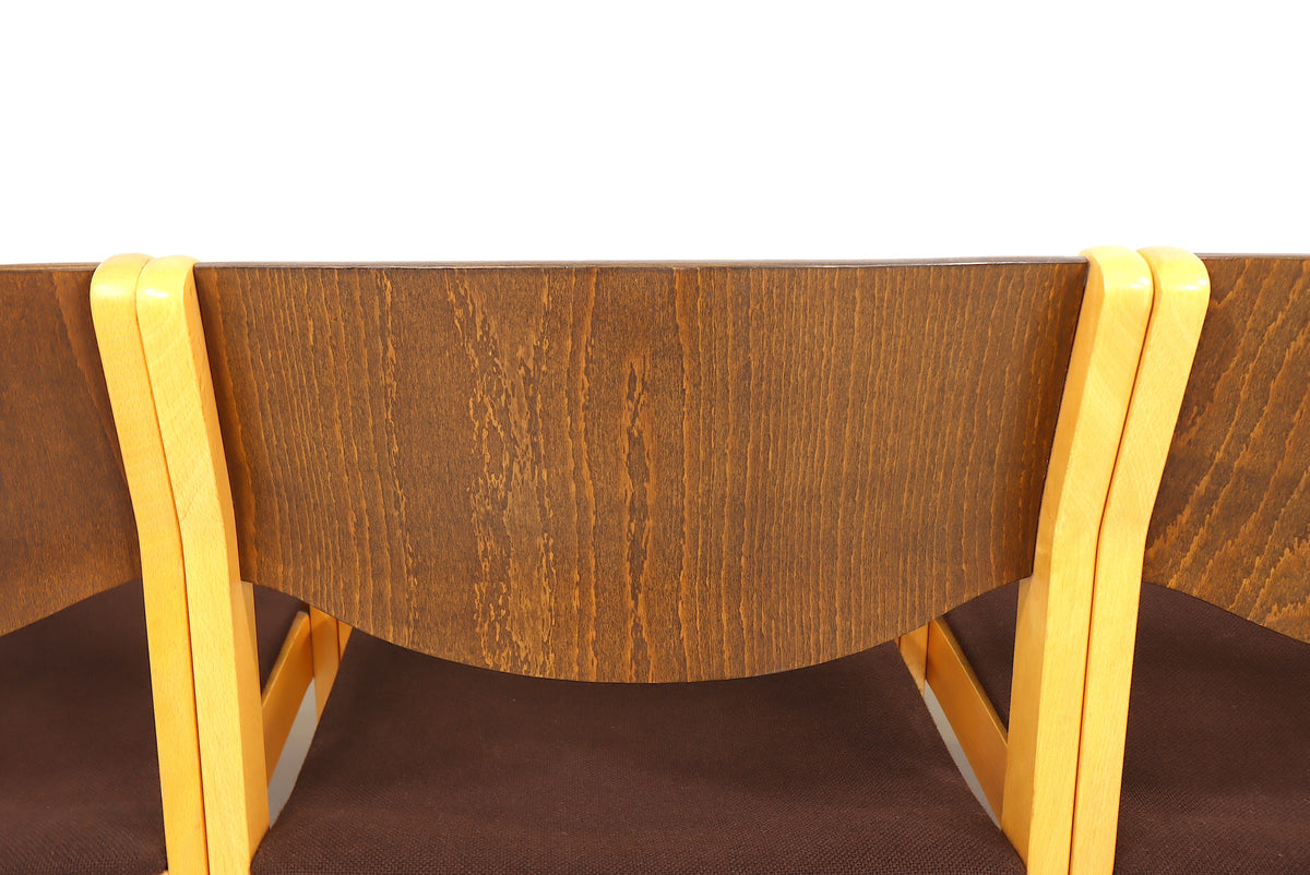 4x Mid Century Esszimmerstühle Skandinavisch Design Vintage Chairs Retro