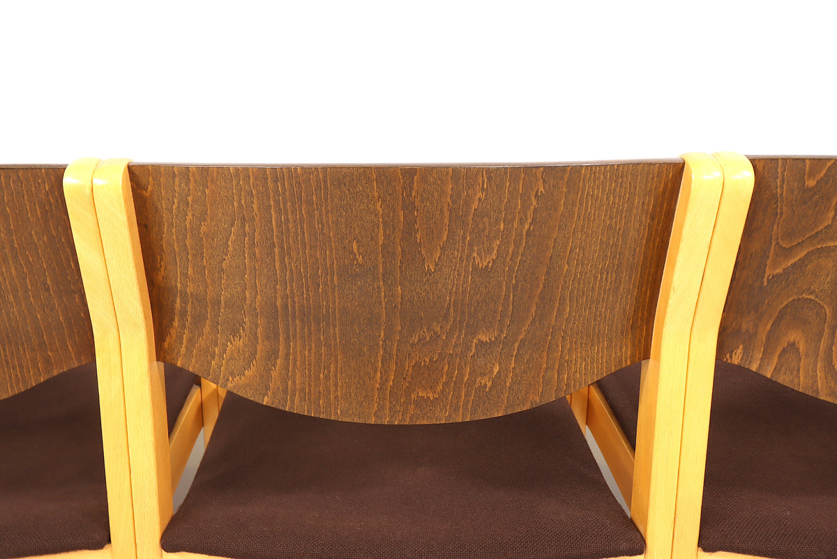4x Mid Century Esszimmerstühle Skandinavisch Design Vintage Chairs Retro