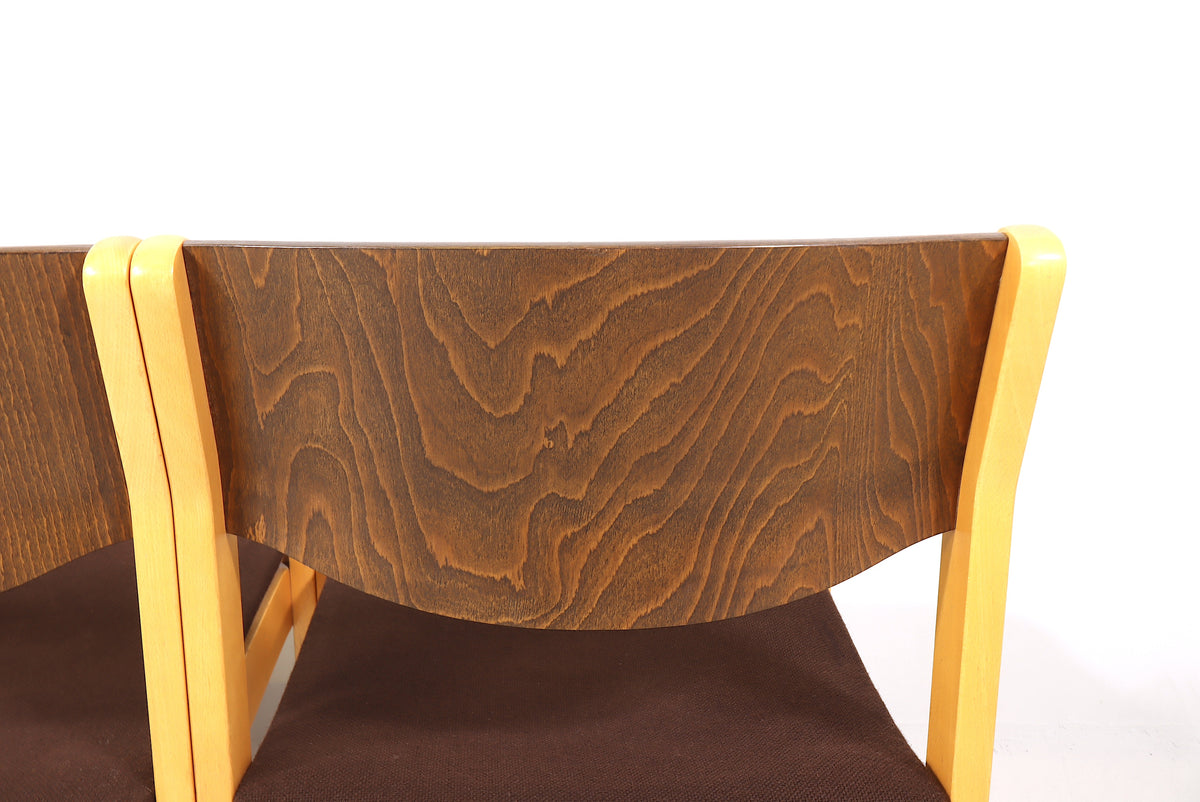 4x Mid Century Esszimmerstühle Skandinavisch Design Vintage Chairs Retro