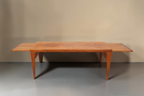 Vintage Space Kai Kristiansen Couchtisch aus Teakholz im Mid Century Design mit ausziehbaren Tischplatten