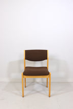 Mid Century Stuhl Vintage Skandinavisches Design Gepolstert Holz Retro Chair
