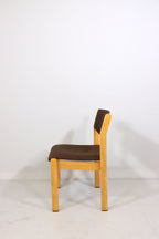 Mid Century Stuhl Vintage Skandinavisches Design Gepolstert Holz Retro Chair