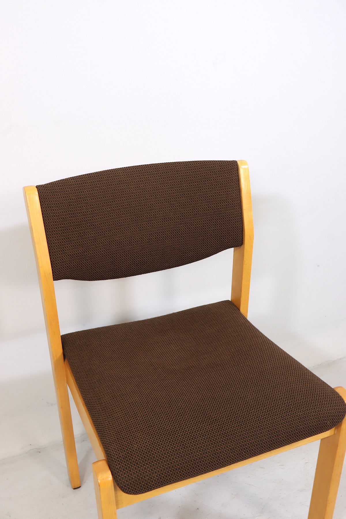 Mid Century Stuhl Vintage Skandinavisches Design Gepolstert Holz Retro Chair