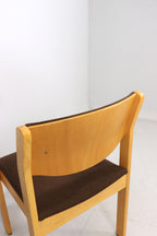 Mid Century Stuhl Vintage Skandinavisches Design Gepolstert Holz Retro Chair