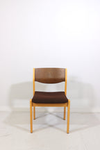 Mid Century Stuhl Vintage Skandinavisches Design Gepolstert Holz Retro Chair