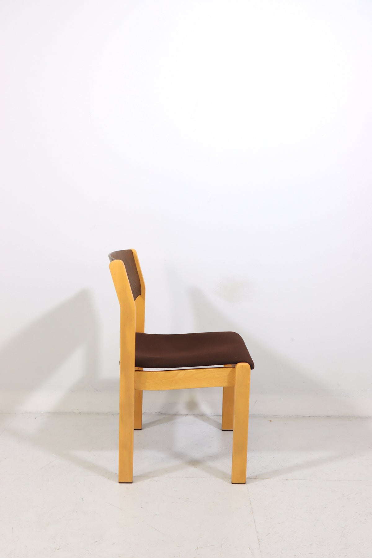 Mid Century Stuhl Vintage Skandinavisches Design Gepolstert Holz Retro Chair