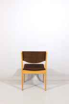 Mid Century Stuhl Vintage Skandinavisches Design Gepolstert Holz Retro Chair