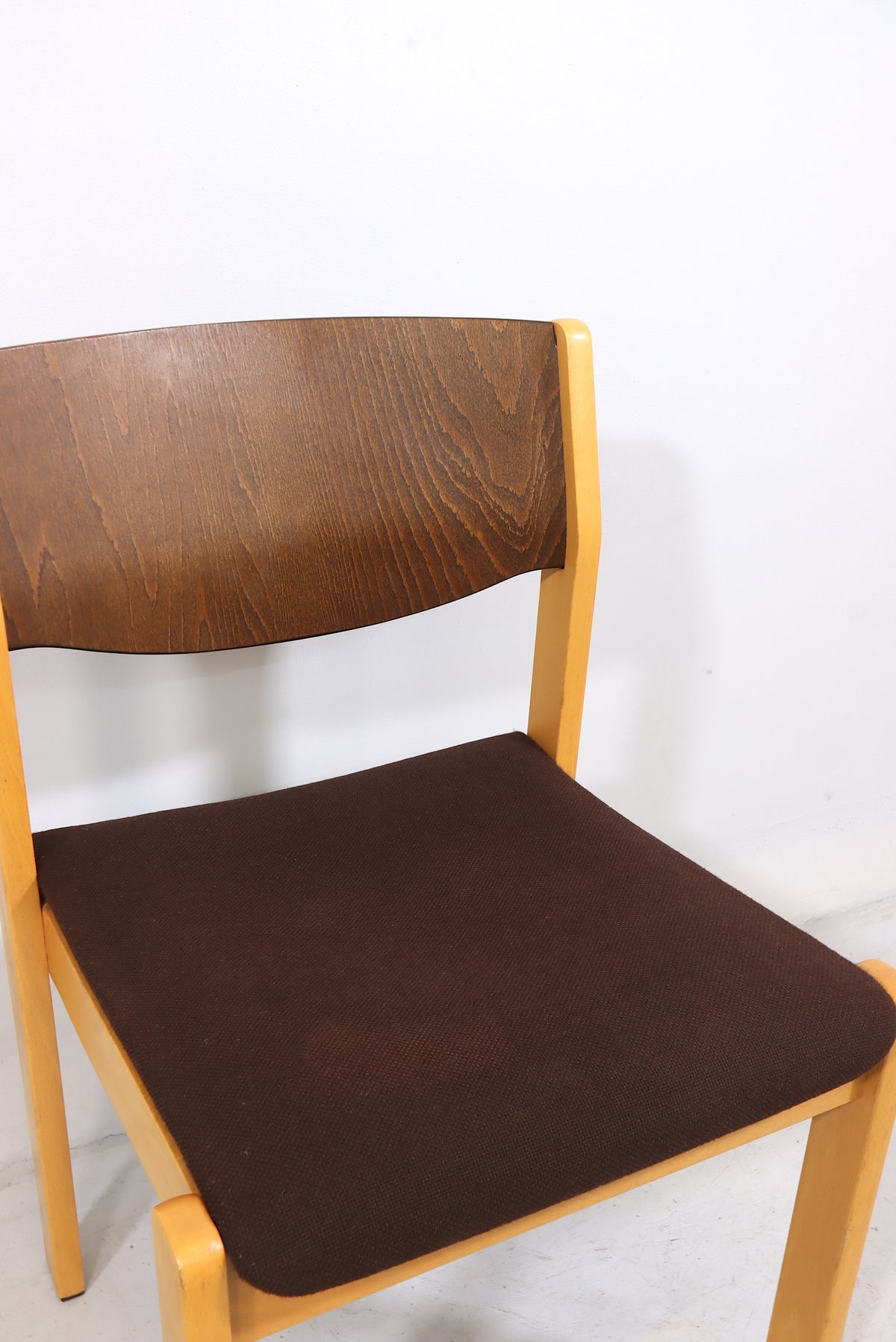 Mid Century Stuhl Vintage Skandinavisches Design Gepolstert Holz Retro Chair