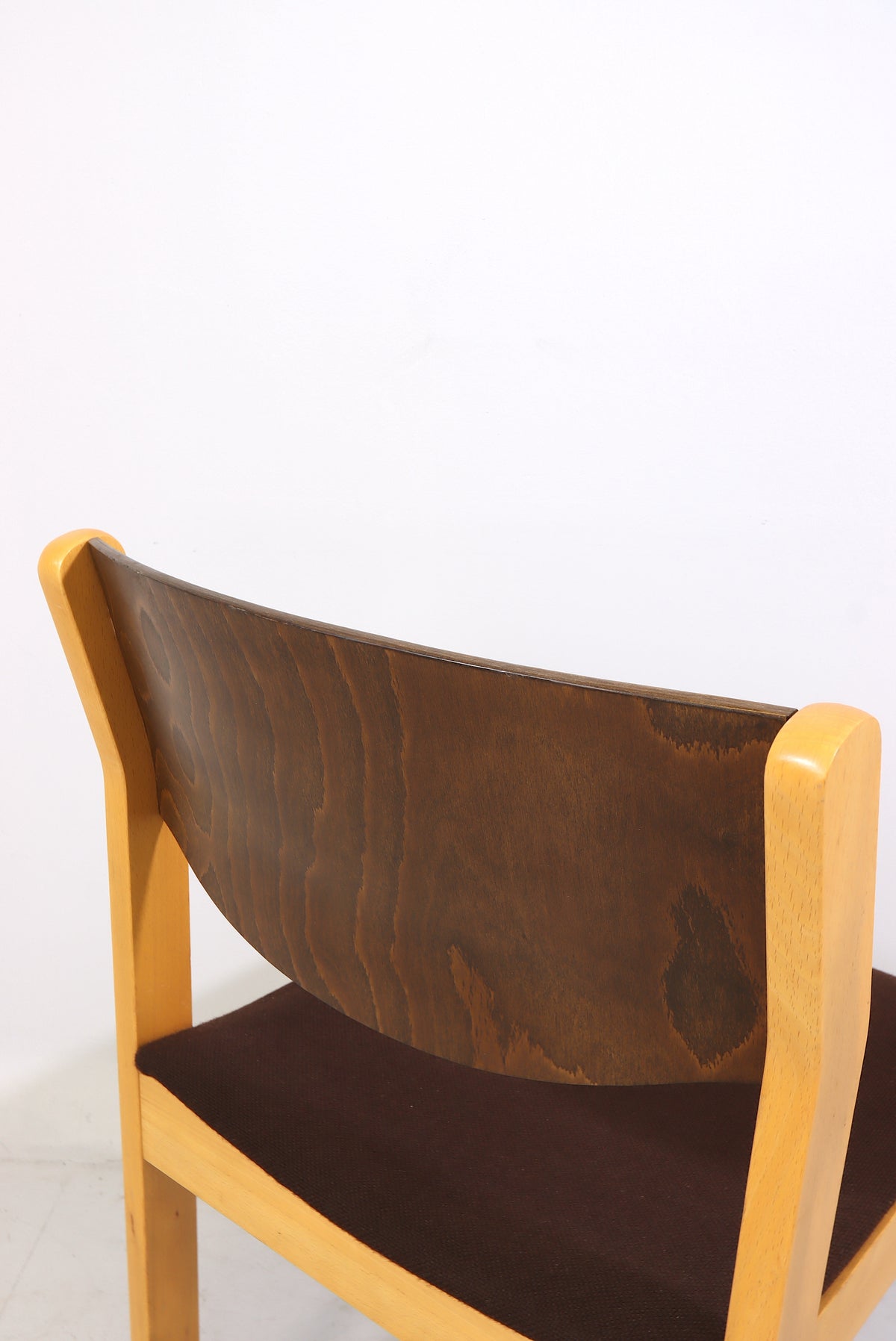 Mid Century Stuhl Vintage Skandinavisches Design Gepolstert Holz Retro Chair