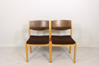 Mid Century Stühle 2er Set Vintage Skandinavisches Design Stapelbar Retro Chairs