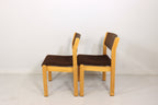 Mid Century Stühle 2er Set Vintage Skandinavisches Design Stapelbar Retro Chairs