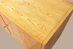 Vintage Space Hellerau Kommode aus hellem Holz mit markanter Maserung im Mid Century Design