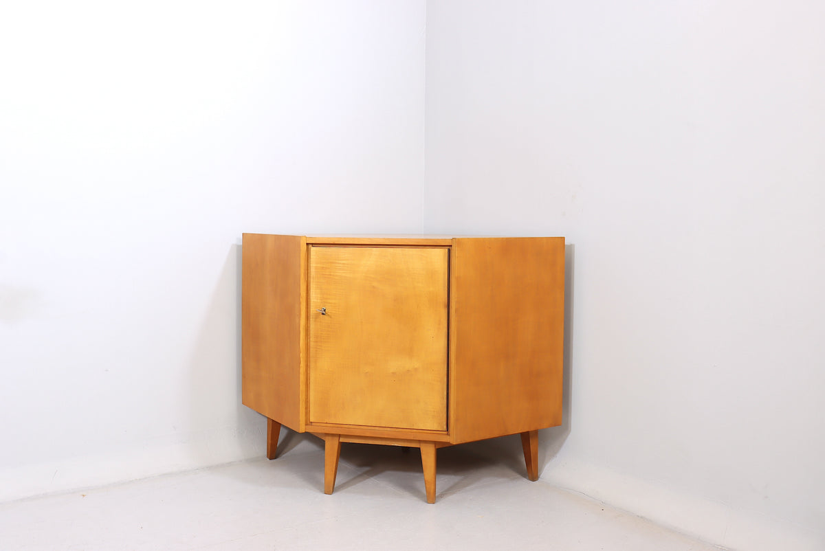 Mid Century Eckkommode Vintage Eckschrank DDR Kommode Retro