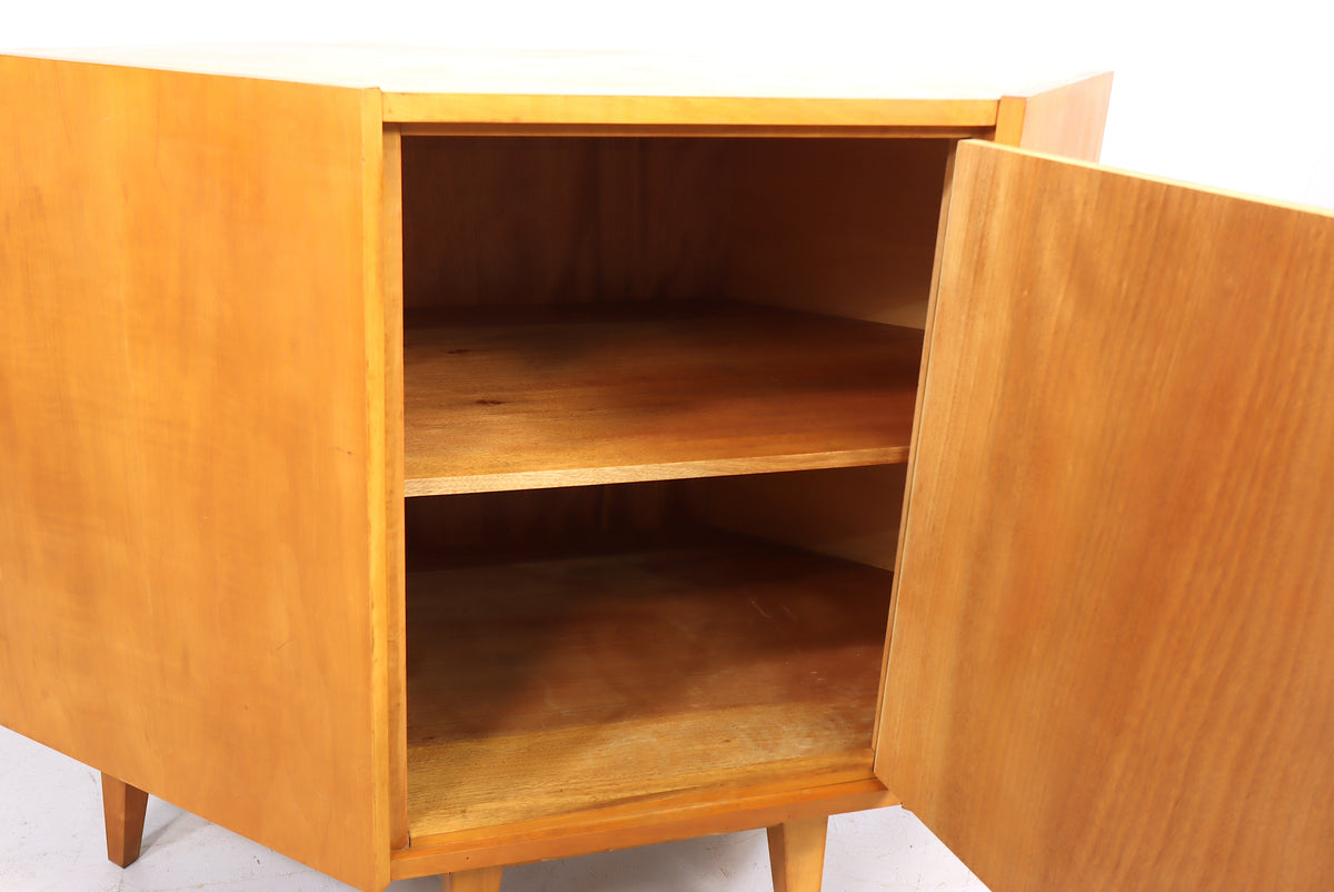 Mid Century Eckkommode Vintage Eckschrank DDR Kommode Retro
