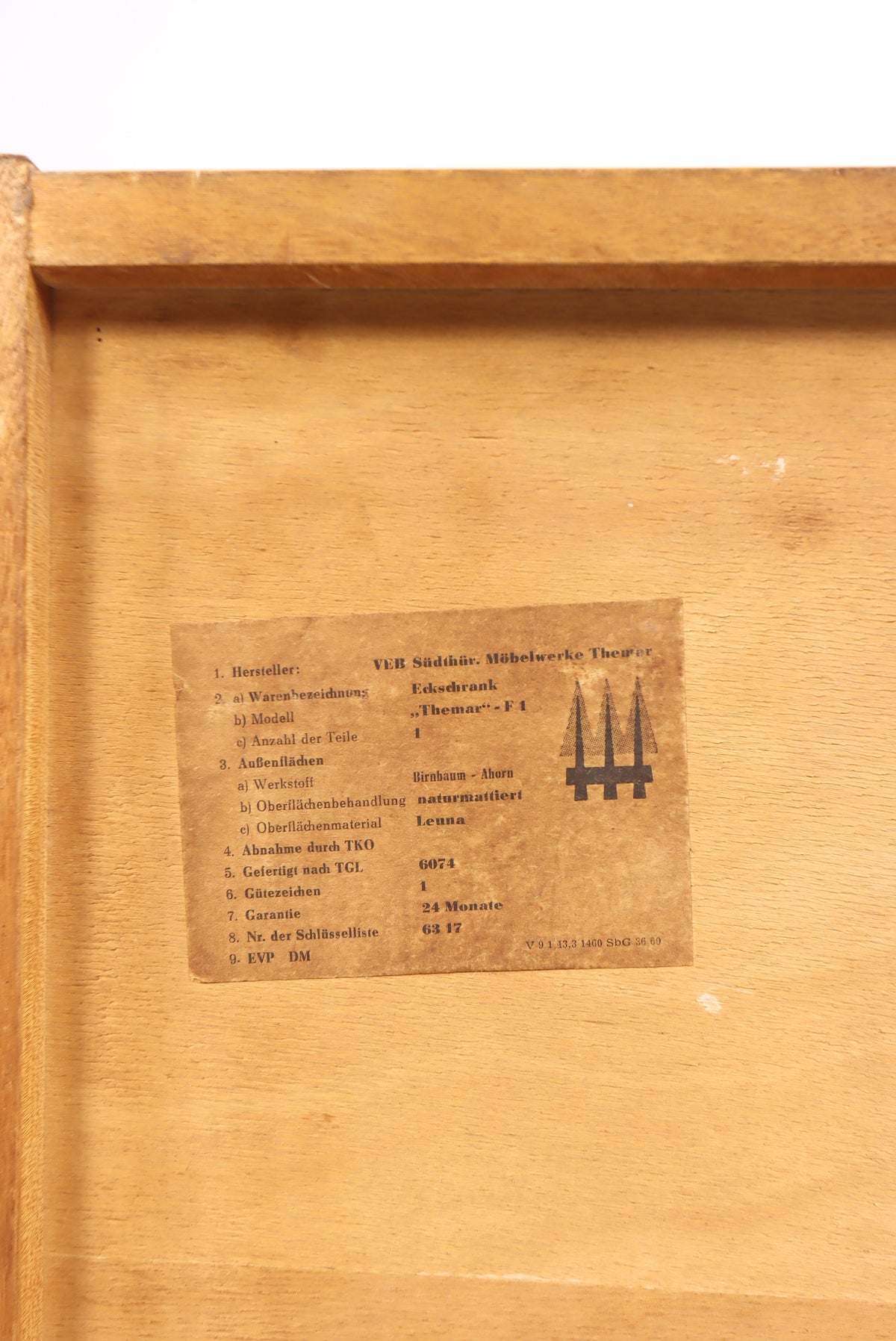 Mid Century Eckkommode Vintage Eckschrank DDR Kommode Retro