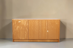 Vintage Space Anbau-Euroma Sideboard aus Teakholz mit fünf Schubladen und zweitürigem Schrank im 70er Jahre Design