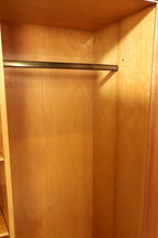 Mid Century Kleiderschrank Vintage Garderobenschrank 60er Jahre Holzschrank Wardrobe Cabinet