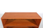 Mid Century Teak Bücherregal Vintage Raumteiler 60er Jahre Retro Regal Bookcase Room Divider