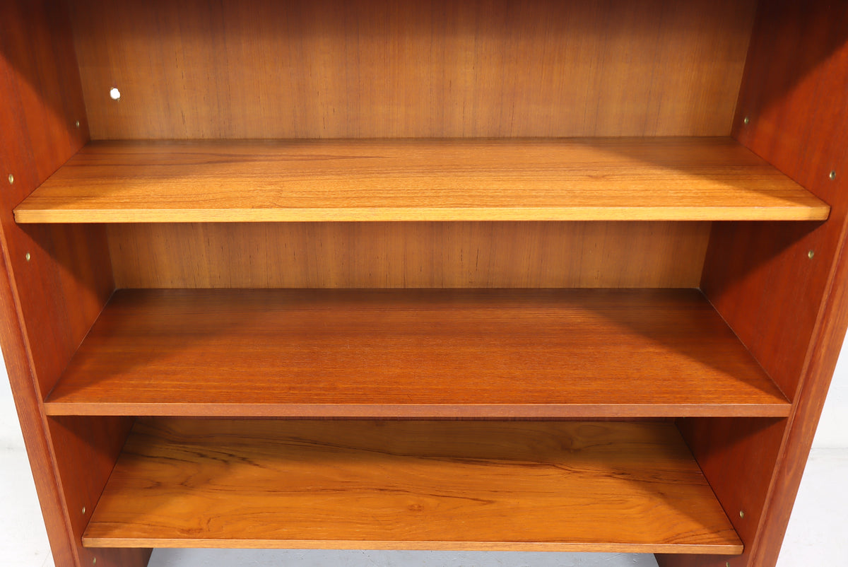 Mid Century Teak Bücherregal Vintage Regal Shelving Unit Retro Bookcase
