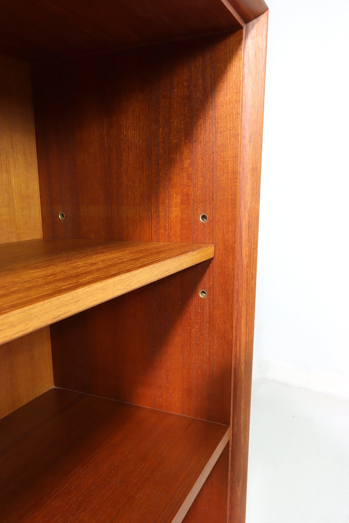 Mid Century Teak Bücherregal Vintage Regal Shelving Unit Retro Bookcase
