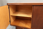 Vintage Space Mid Century Sideboard aus Holz mit offenem Schrankfach und Einlegeboden
