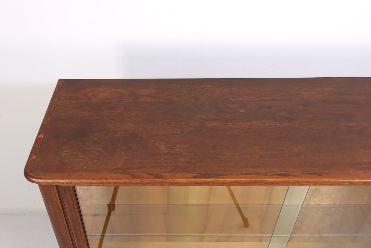Mid Century Vitrine Vintage Highboard Sideboard Retro Vitrinenschrank Schrank Glass Cabinet