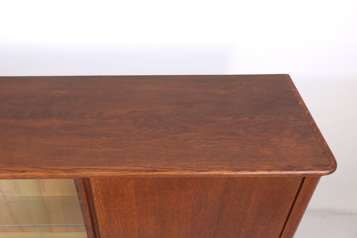 Mid Century Vitrine Vintage Highboard Sideboard Retro Vitrinenschrank Schrank Glass Cabinet