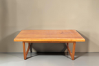 Vintage Space Niels Bach Couchtisch aus massivem Teakholz im dänischen Mid Century Design