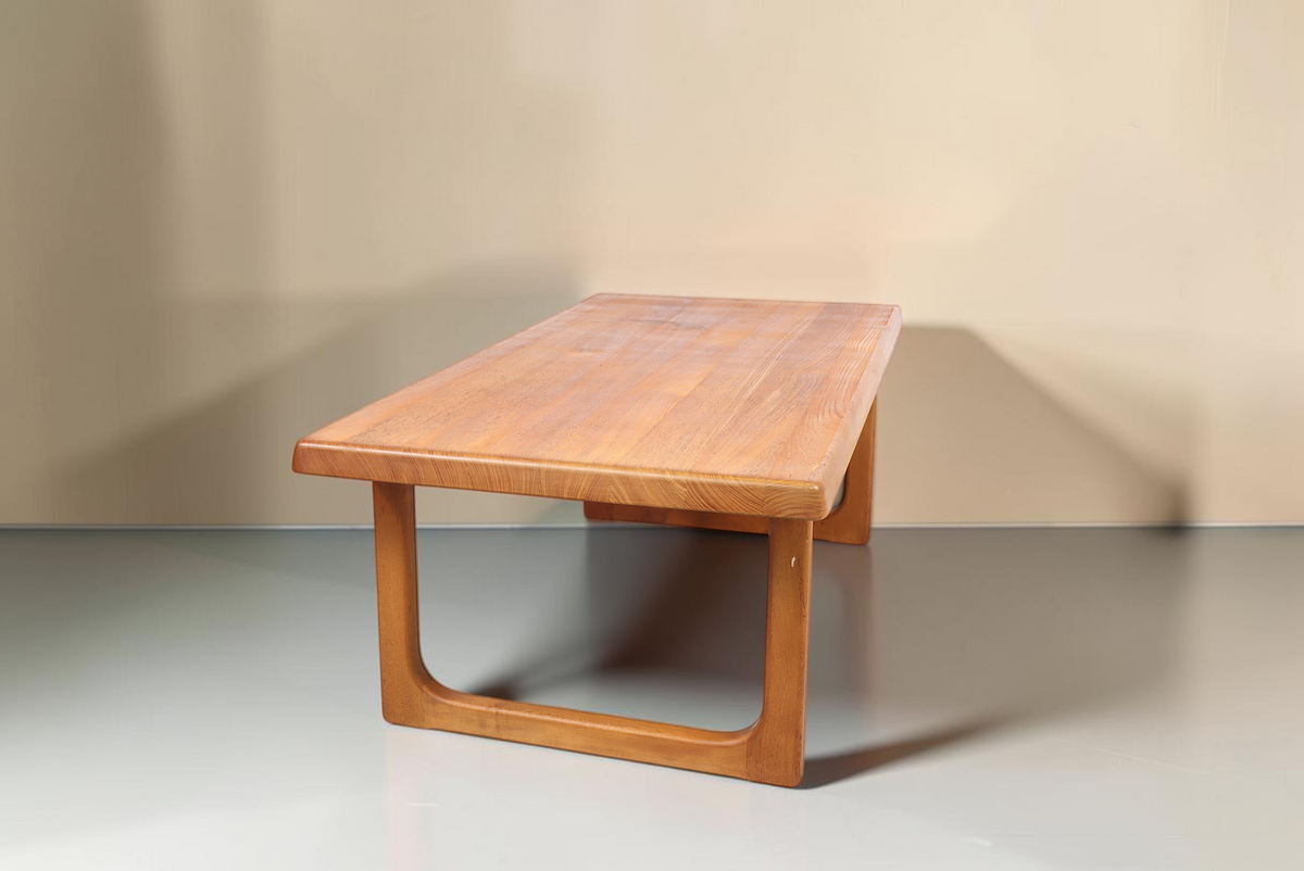 Vintage Space Niels Bach Couchtisch aus massivem Teakholz im dänischen Mid-Century Design