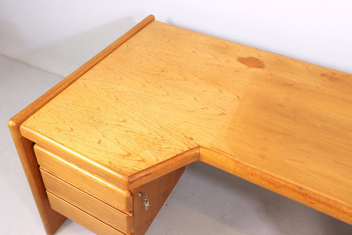 Mid Century Schreibtisch Vintage Executive Desk Retro Büro Home Office Writing Desk
