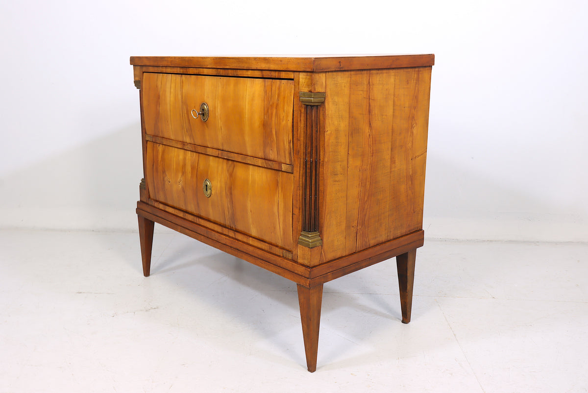 Original Biedermeier Kommode Antik Empire Holz Sideboard Cabinet Vintage Schrank