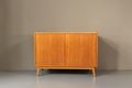 Vintage Space DDR Kommode aus Afromosia Holz im Mid Century Design mit ausgestellten Füßen und Schlüssel