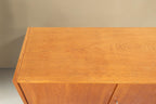 Vintage Space Mid Century DDR Kommode aus Afromosia Holz mit charakteristischer Maserung von oben betrachtet
