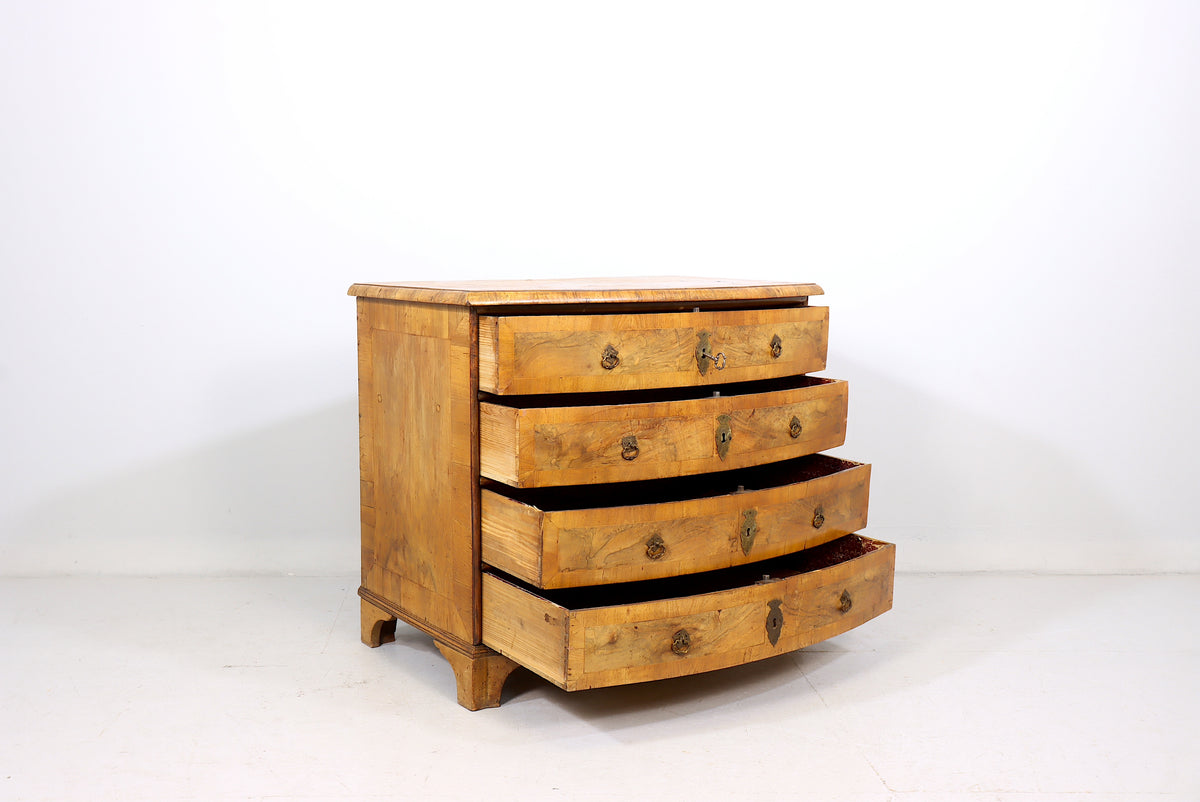 Antike Biedermeier Kommode Nussbaum um 1820 1850 Originales Sammlerstück Antique Chest of Drawers