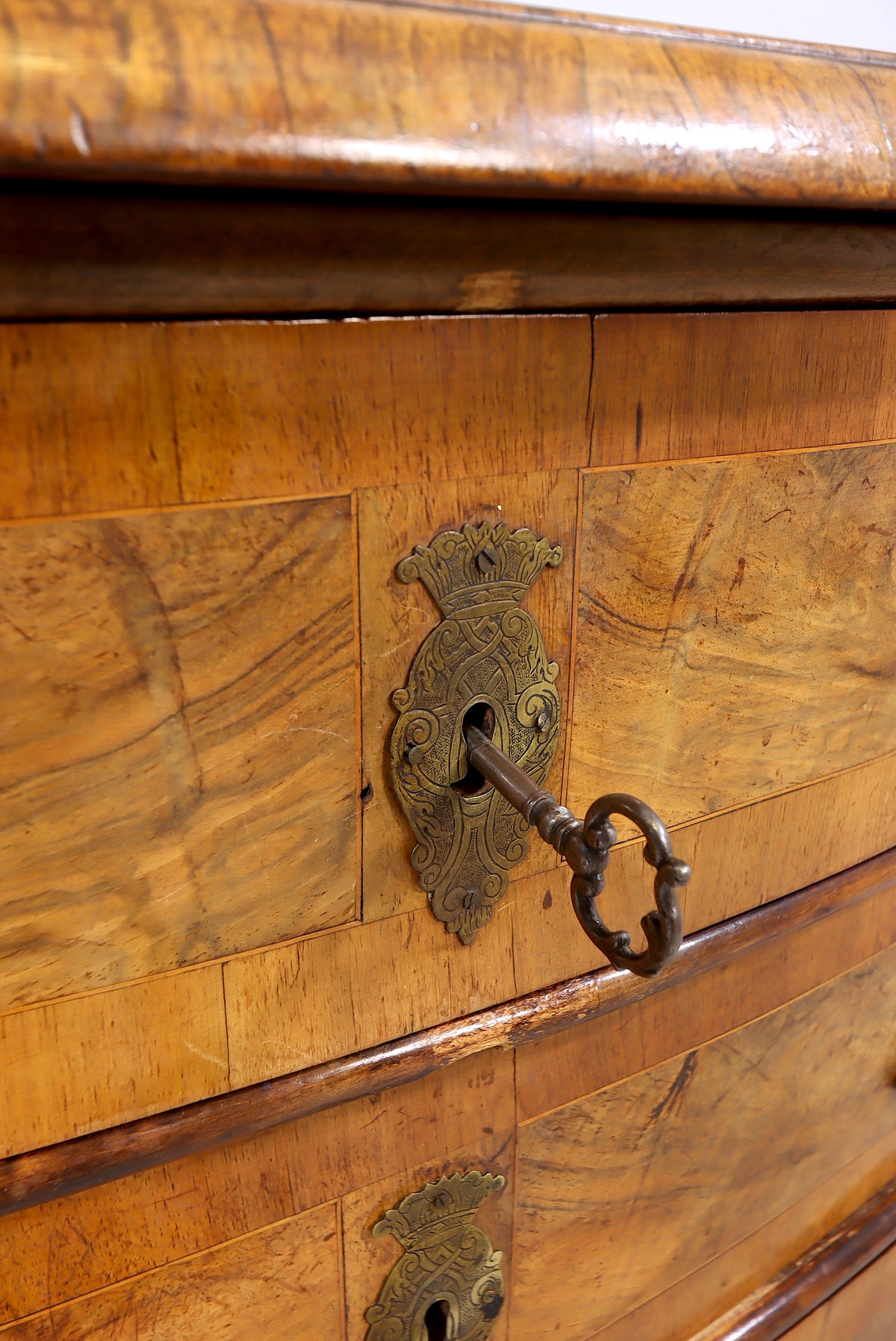 Antike Biedermeier Kommode Nussbaum um 1820 1850 Originales Sammlerstück Antique Chest of Drawers